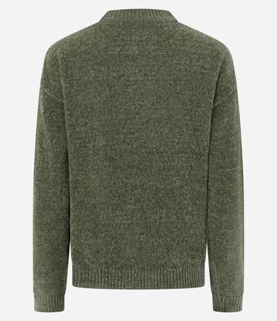 Blusa Slim en Punto Chenille con Cuello Redondo 6