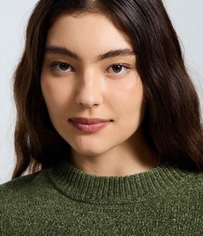 Blusa Slim en Punto Chenille con Cuello Redondo 3