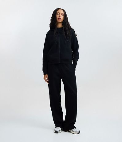 Saco en Algodón con Capucha y Cremallera Delantera 2