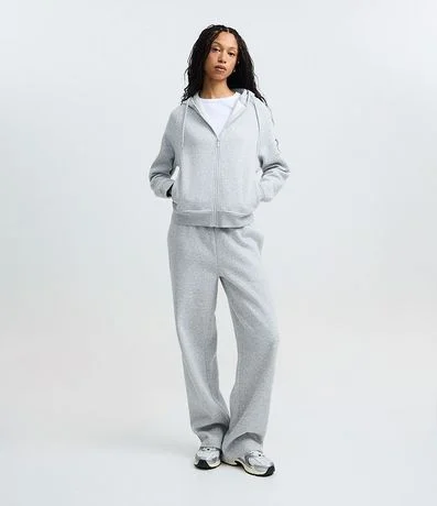 Saco en Algodón con Capucha y Cremallera Delantera 2