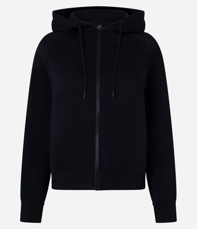 Saco en Algodón con Capucha y Cremallera Delantera 4