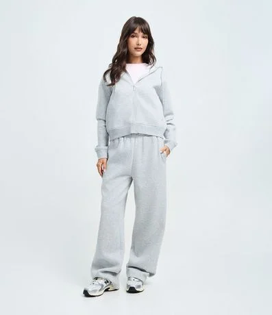 Saco en Algodón con Capucha y Cremallera Delantera 2