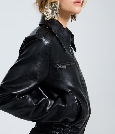 Campera en PU con Cremallera 4
