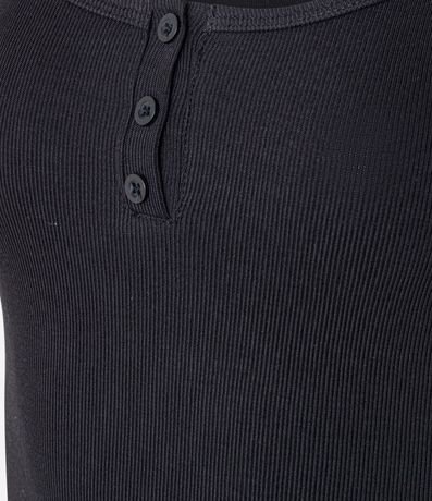 Blusa en Rib con Botones en el Escote 6