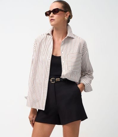 Short Sastre en Crepé con Cintura Elástica 2