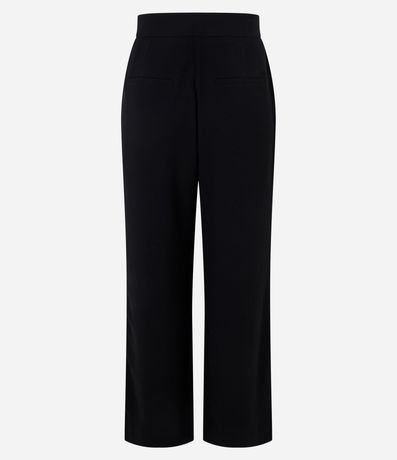 Pantalón Wide Leg Sastrería en Crepé con Botón 6