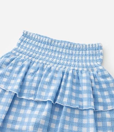 Pollera Infantil Vichy con Cintura Lastex - Talle 5 a 14 años 6