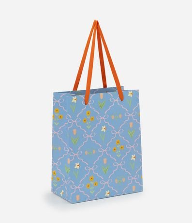Embalaje de Regalo Pequeña con Estampado de Tulipanes