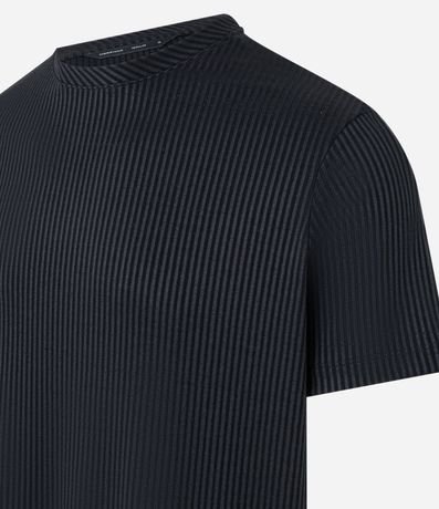 Remera Slim Acanalada con Textura Vertical 7