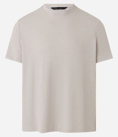 Remera Slim Acanalada con Textura Vertical 6