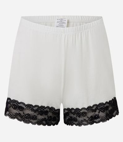 Pijama Short Doll en Viscosa com Bretel Fino y Aplicación de Encaje 8