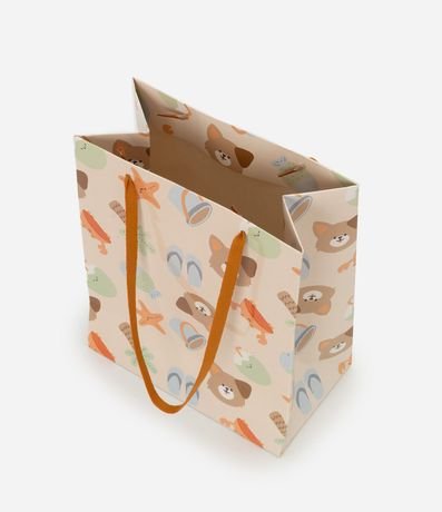 Embalaje de Regalo Pequeña con Estampa Oso y Playa 2