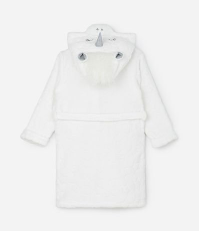 Bata de Baño Infantil con Relieve y Capucha Unicórnio – Talle 3 a 16 años 2