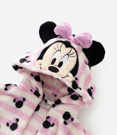 Bata de Baño Infantil Minnie Mouse con Capucha Interactivo y Faixa – Talle 3 a 8 años 5