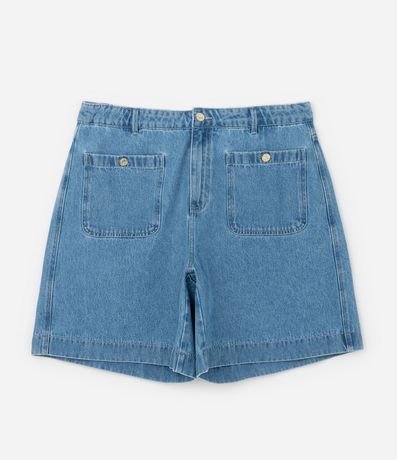 Bermuda en Jeans con Bolsillos Curve & Plus Size 7