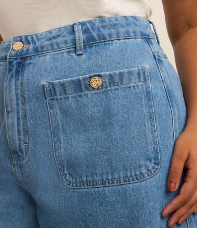 Bermuda en Jeans con Bolsillos Curve & Plus Size 3