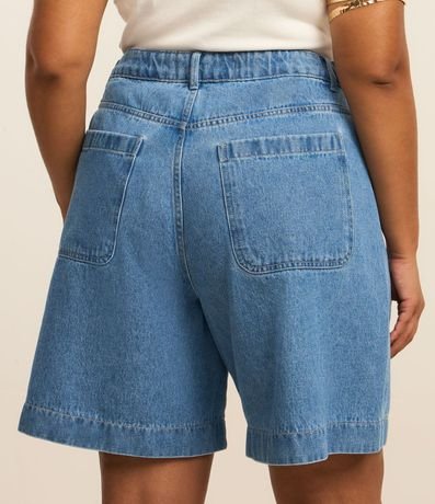 Bermuda en Jeans con Bolsillos Curve & Plus Size 5