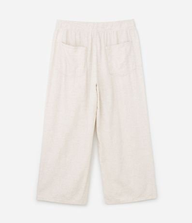 Pantalón Pantacourt en Sarga con Elástico en la Cintura y Amarre Curve & Plus 6