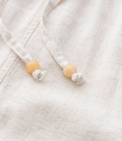 Pantalón Pantacourt en Sarga con Elástico en la Cintura y Amarre Curve & Plus 8