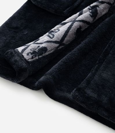 Bata de Baño Infantil en Fleece con Escudo Hogwarts – Talle 5 a 16 años 4