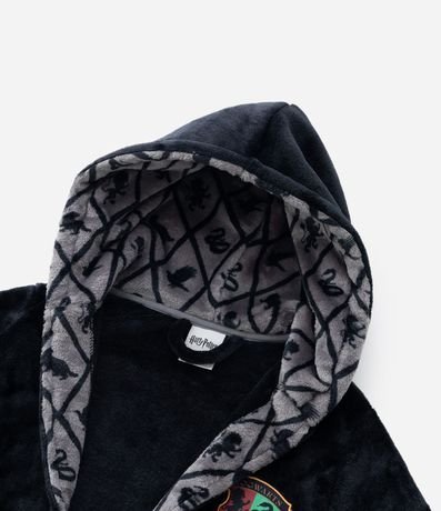 Bata de Baño Infantil en Fleece con Escudo Hogwarts – Talle 5 a 16 años 5