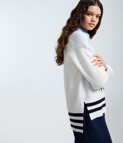 Suéter en Punto con Estampa de Lisbon Port pez 3