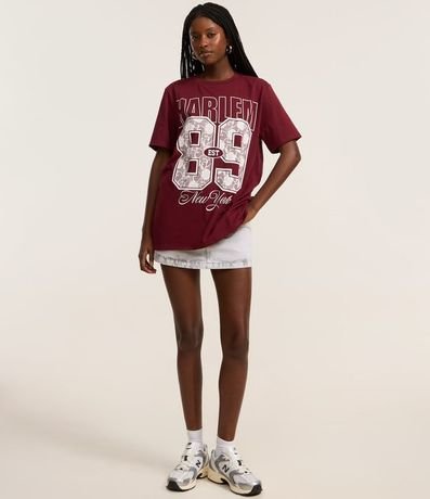 Remera T-shirt con Estampa Harlem  89 en Detalle Encaje 2