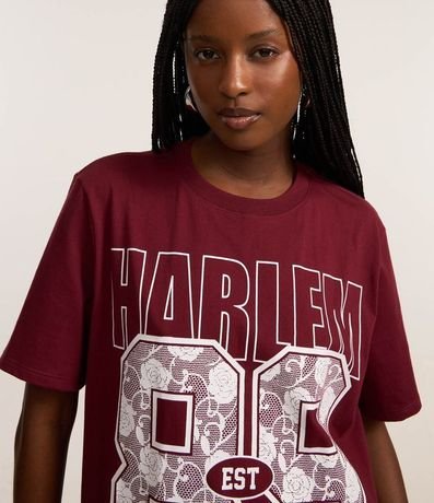 Remera T-shirt con Estampa Harlem  89 en Detalle Encaje 3