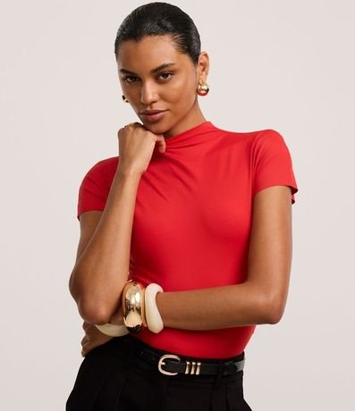 Body en Poliamida con Cuello Mediano