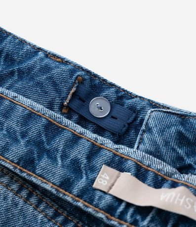 Short Mom en Jeans con Bordado Richelieu en la Bajo Curve & Plus Size 10