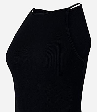 Body Canelado en Rib con Escote Recto 6