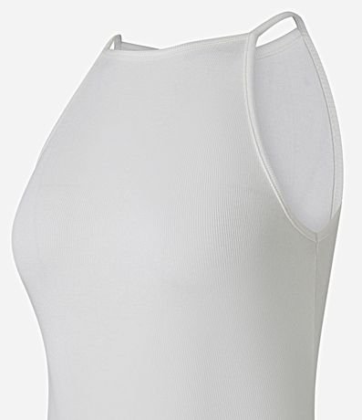 Body Canelado en Rib con Escote Recto 6