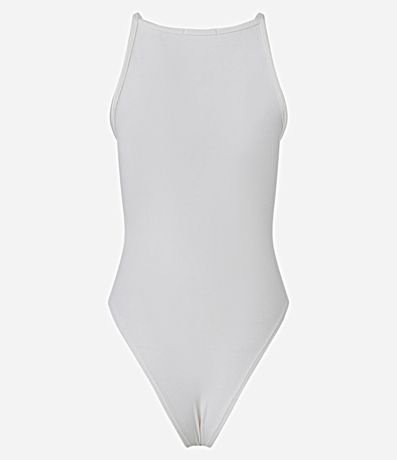 Body Canelado en Rib con Escote Recto 7