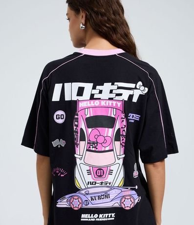 Remera en Algodón con Estampa Racing de Hello Kitty y Kuromi 4