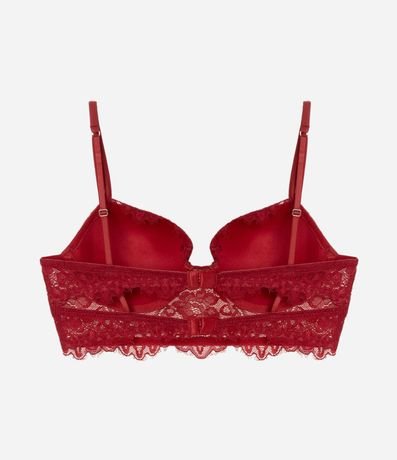 Soutien Alargado en Encaje Floral con Copa 6