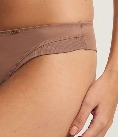 Bombacha Bikini Hilo Doble en Microfibra con Sisa Texturizada 2