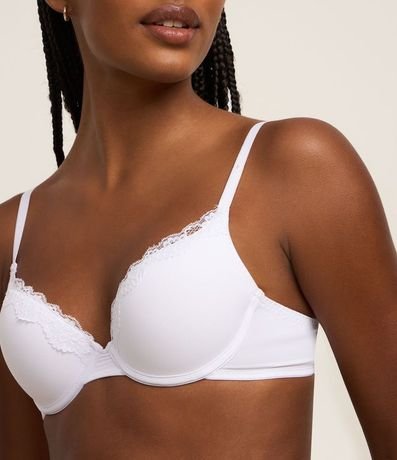 Soutien Push Up con Copa en Microfibra con Detalles en Encaje 3