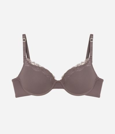 Soutien Push Up con Copa en Microfibra con Detalles en Encaje 5