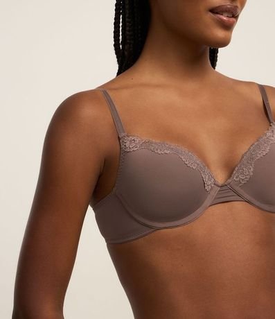 Soutien Push Up con Copa en Microfibra con Detalles en Encaje 3