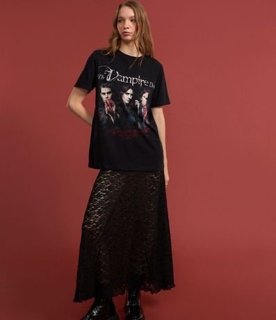 Remera T-shirt con Estampa Vampire Diaries 4