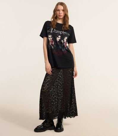 Remera T-shirt con Estampa Vampire Diaries 2