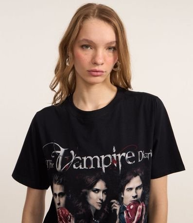 Remera T-shirt con Estampa Vampire Diaries 3