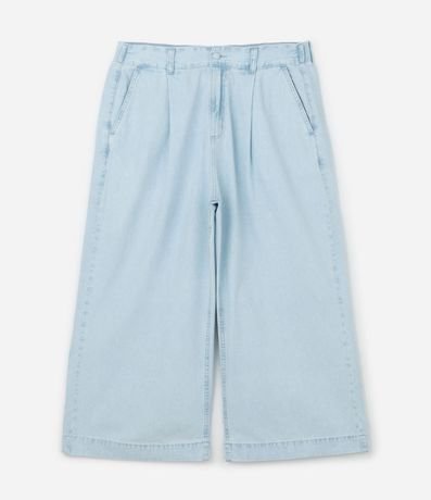 Pantalón Pantacourt en Jeans Delavê con Elástico en la espalda Curve & Plus Size 5