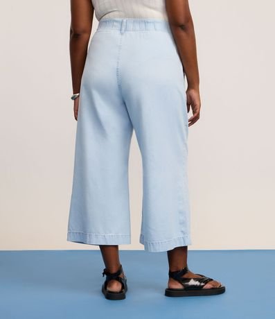 Pantalón Pantacourt en Jeans Delavê con Elástico en la espalda Curve & Plus Size 4