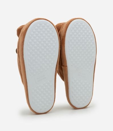 Pantufla Infantil Fleece con Carpincho Divertido Aplicado – Talle 29 a 36 4