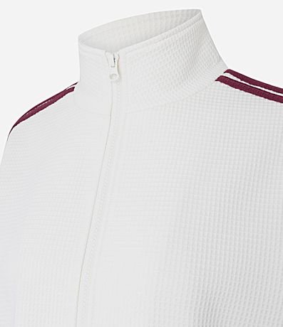 Campera Boxy en Malla Waffle con Rayas Laterales 5