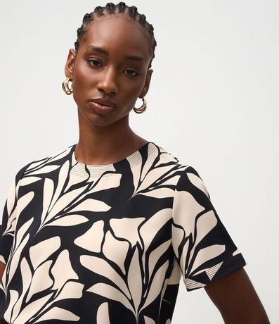 Blusa con Manga Corta y Estampado Floral 3