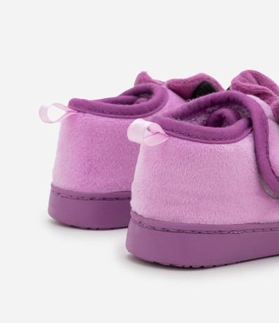 Pantufla Infantil Cerrada Minnie con Lazo 3D – Talle 19 a 28 2