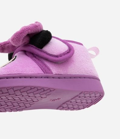 Pantufla Infantil Cerrada Minnie con Lazo 3D – Talle 19 a 28 3