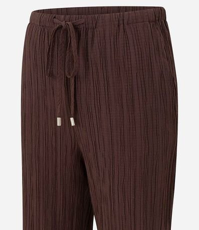 Pantalón Recto Fluida en Chiffon Texturizado 8
